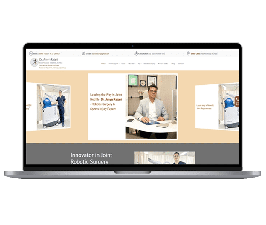 Specialist website presentation