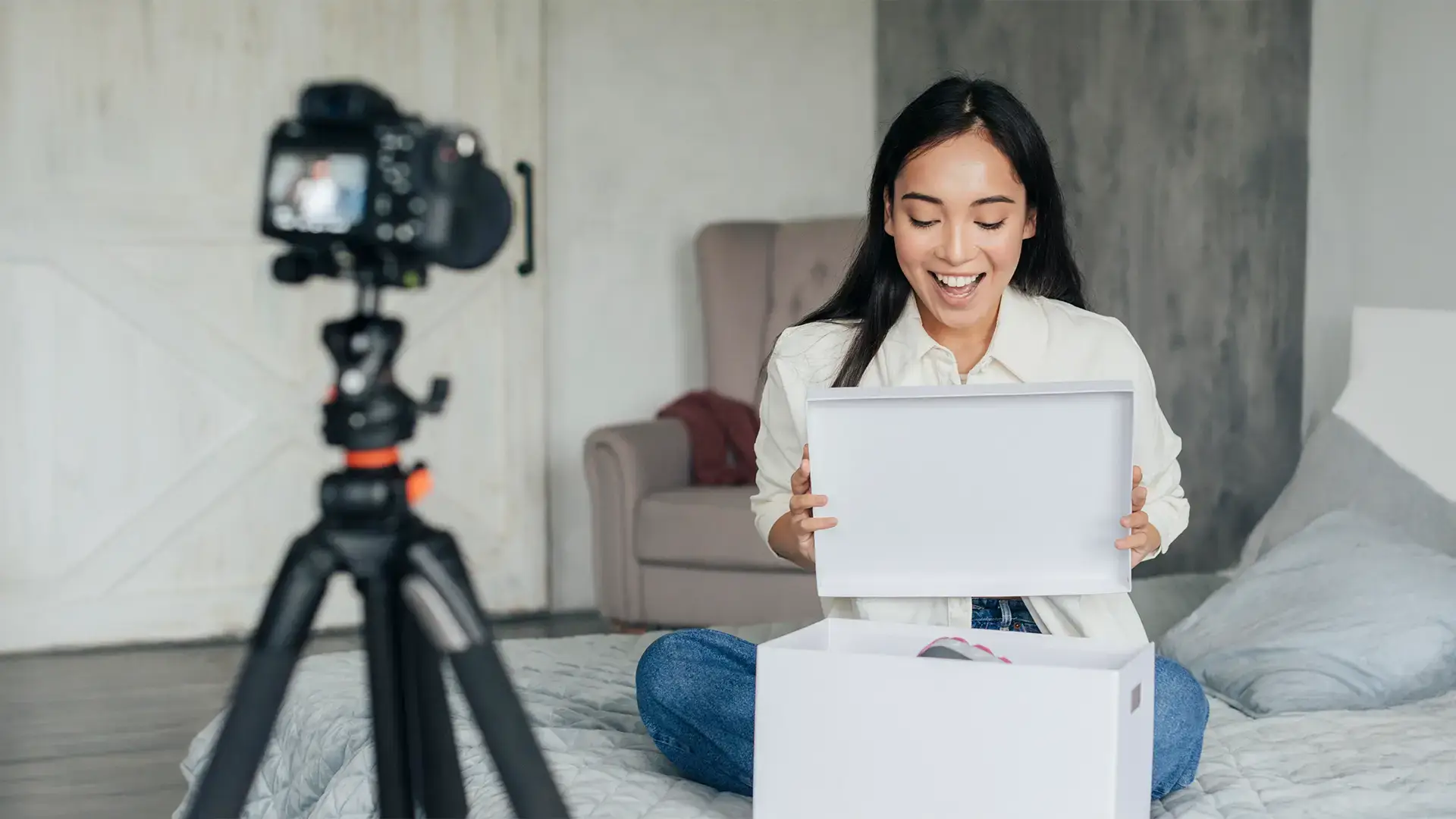 Product demonstration video production visual